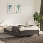 vidaXL Cadre de lit Gris foncé 120x200 cm Velours