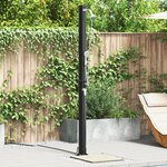 vidaXL Douche solaire d'extérieur avec pommeau de douche à main 217 cm 20 L