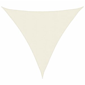 vidaXL Voile de parasol tissu oxford triangulaire 3x3x3 m crème
