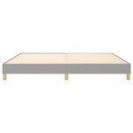 vidaXL Cadre de lit Gris clair 200x200 cm Tissu