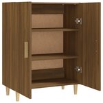 vidaXL Buffet Chêne marron 70x34x90 cm Bois d'ingénierie