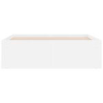 vidaXL Cadre de lit blanc 120x190 cm petit double