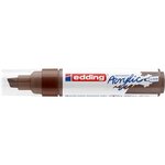 Marqueur acrylique large 5000 marron chocolat 5-10 mm x 5 EDDING