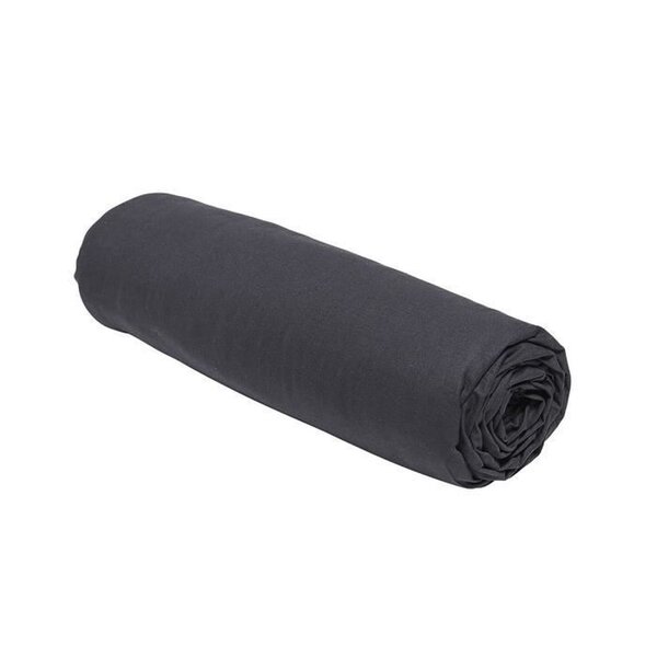 Drap housse - 180 x 200+30 cm uni - Fusain