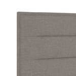 vidaXL Tête de Lit LED Design Lignes Taupe 72 cm Tissu