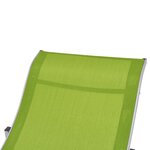 vidaXL Chaises longues pliables lot de 2 Vert Textilène