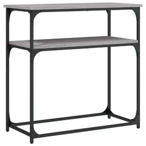 vidaXL Table console sonoma gris 75x35 5x75 cm bois d'ingénierie