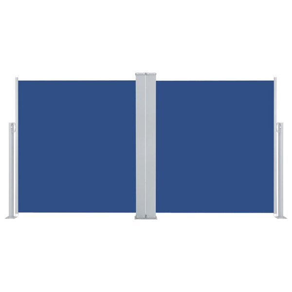 vidaXL Auvent latéral rétractable Bleu 160 x 600 cm