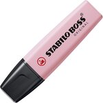 Blister de 1 surligneur stabilo boss original pastel - soupçon de rose stabilo