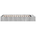 vidaXL Cadre de lit sonoma gris 100x200 cm bois d'ingénierie