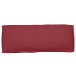 vidaXL Ensemble de coussins pour palettes 2 pièces rouge vin en tissu Oxford