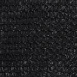 vidaXL Voile d'ombrage 160 g/m² Noir 4/5x3 m PEHD