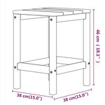 vidaXL Chaises de jardin Adirondack repose-pied table PEHD Blanc