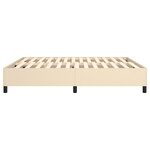 vidaXL Cadre de lit Crème 160 x 200 cm Tissu