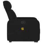 vidaXL Fauteuil de massage inclinable Noir Tissu