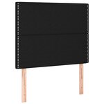 vidaXL Cadre de lit avec tête de lit Noir 120x200 cm Tissu
