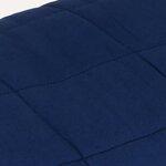 vidaXL Couverture lestée Bleu 122x183 cm 5 kg Tissu