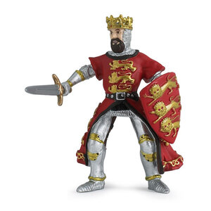 Figurine Roi Richard Coeur de Lion Rouge - Papo Héros des Croisades