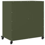 vidaXL Buffet vert olive 68 5x39x72 cm acier laminé à froid