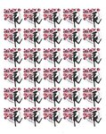 Feuille 30 timbres Coeur - Guerlain - 100g - Lettre verte