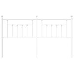 vidaXL Tête de lit métal blanc 180 cm