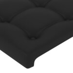 vidaXL Têtes de lit 2 Pièces Noir 90x5x78/88 cm Similicuir