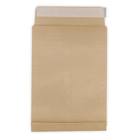 Lot de 10 enveloppes pochettes kraft armé à soufflet marron 229 x 324 + 30 mm