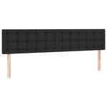 vidaXL Sommier à lattes de lit avec matelas Noir 200x200 cm Similicuir