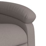 vidaXL Fauteuil inclinable taupe tissu