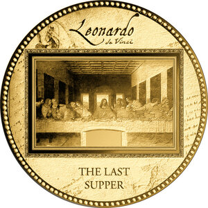 Monnaie LAST SUPPER Da Vinci 1/200 Oz Or 5000 Francs Gabon (PRÉCOMMANDE)