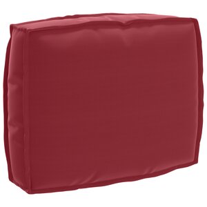 vidaXL Coussin pour dossier de palette Bordeaux 50 x 40 x 12 cm
