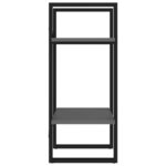 vidaXL Bibliothèque à 2 niveaux gris 40x30x70 cm bois d'ingénierie