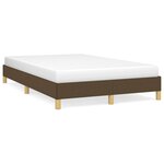 vidaXL Cadre de lit marron foncé 120x190 cm tissu