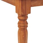 vidaXL Salon de jardin avec coussins 4 Pièces bois de teck solide