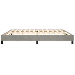 vidaXL Cadre de lit Gris clair 200x200 cm Velours