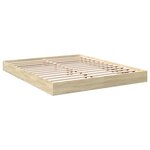 vidaXL Cadre de lit sans matelas chêne sonoma 150x200 cm