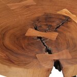 vidaXL Table de bar en rondins Ø53x105 cm bois d'acacia solide