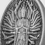 Pièce de monnaie en Argent 25000 Francs g 155.5 (5 oz) Millésime 2023 THOUSAND ARMS GUANYIN