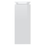 vidaXL Table console Blanc brillant 102x30x80 cm Aggloméré