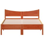 vidaXL Cadre de lit sans matelas cire marron 120x200cm bois pin massif