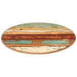 vidaXL Dessus de table rond 50 cm 15-16 mm Bois de récupération