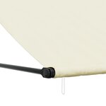 vidaXL Auvent rétractable crème 200x150 m tissu et acier