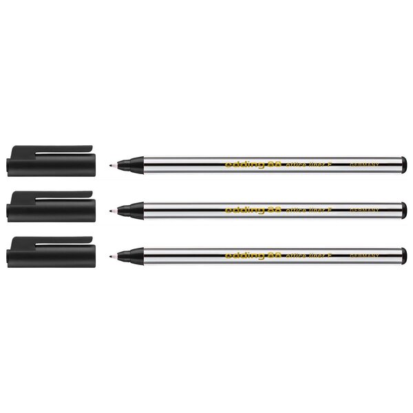 Feutre Fin 88 Noir Pointe Fine 0 6 mm x 3 EDDING
