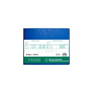 Piqûre Actionnaires B.v.b.a. - S.p.r.l. Billingue - 80 Pages - Blanc - Exacompta