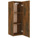 vidaXL Ensemble de meubles TV 5 Pièces Chêne fumé Bois d'ingénierie