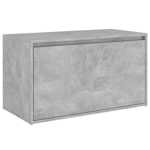 vidaXL Banc d'entrée 80x40x45 cm Gris béton Bois d'ingénierie
