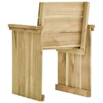 vidaXL Ensemble à manger d'extérieur 7 Pièces Bois de pin imprégné