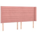 vidaXL Sommier à lattes de lit matelas et LED Rose 200x200 cm Velours