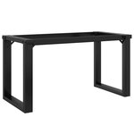 vidaXL Pieds de table basse cadre en O 70x30x43 cm fonte