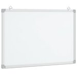 vidaXL Tableau blanc magnétique 80x60x1 7 cm aluminium